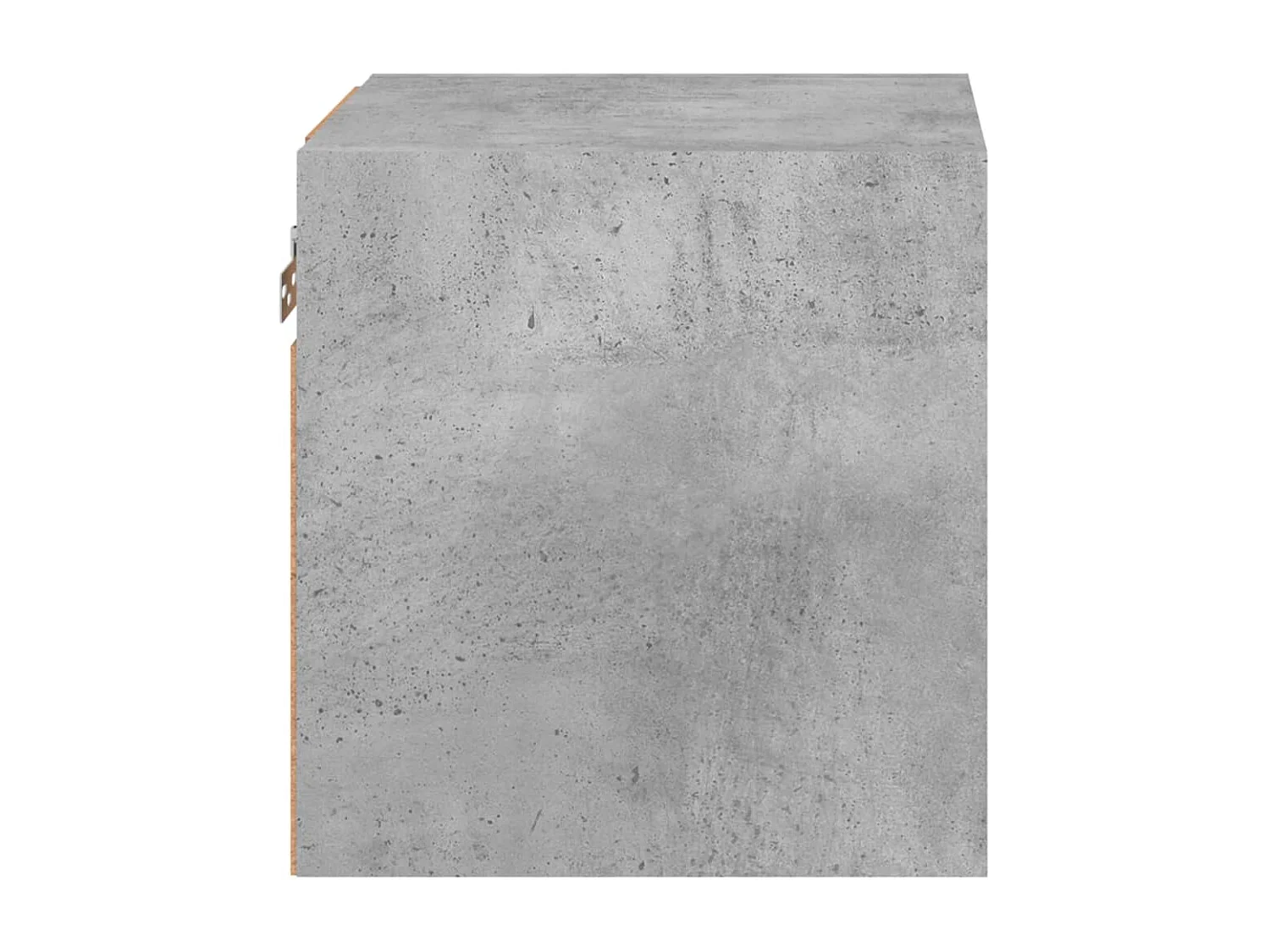 Berkfield TV Wall Cabinet with LED Lights Concrete Grey 30x28.5x30 cm