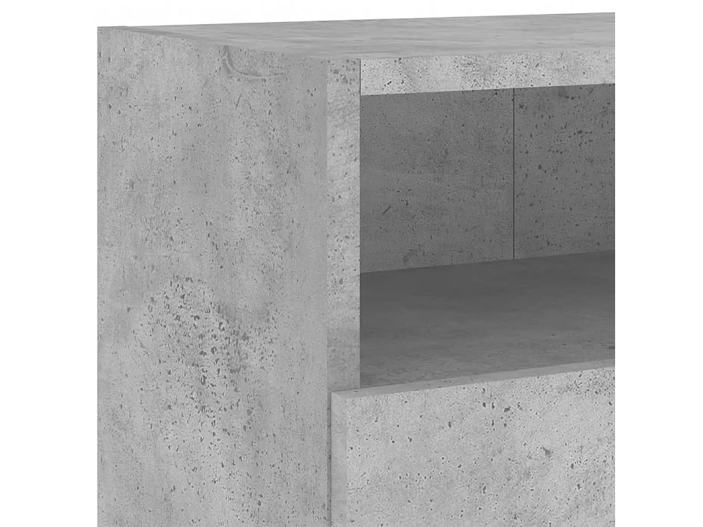 Berkfield TV Wall Cabinet Concrete Grey 100x30x30 cm Engineered Wood