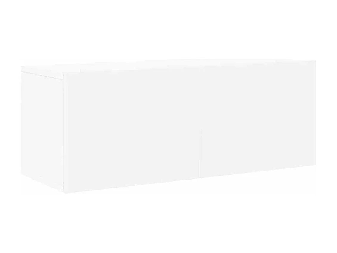 Berkfield 7 Piece TV Cabinet Set White Engineered Wood