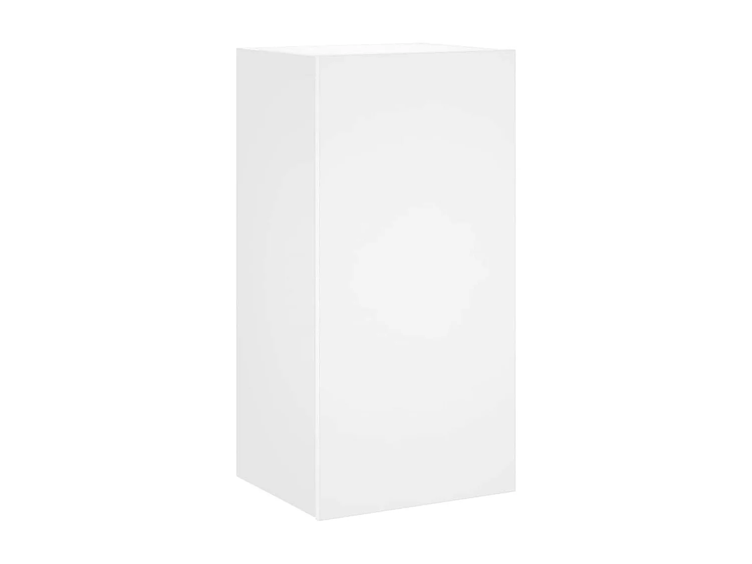 Berkfield TV Wall Cabinet with LED Lights White 40.5x35x80 cm