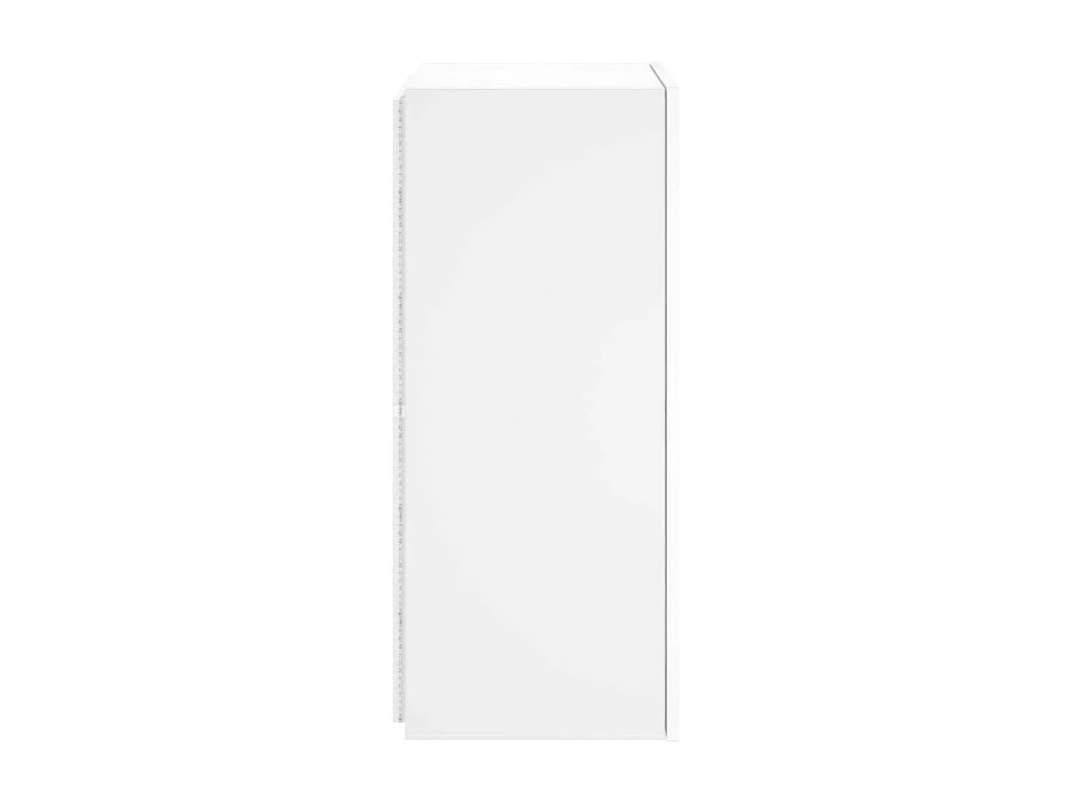 Berkfield TV Wall Cabinet with LED Lights White 40.5x35x80 cm