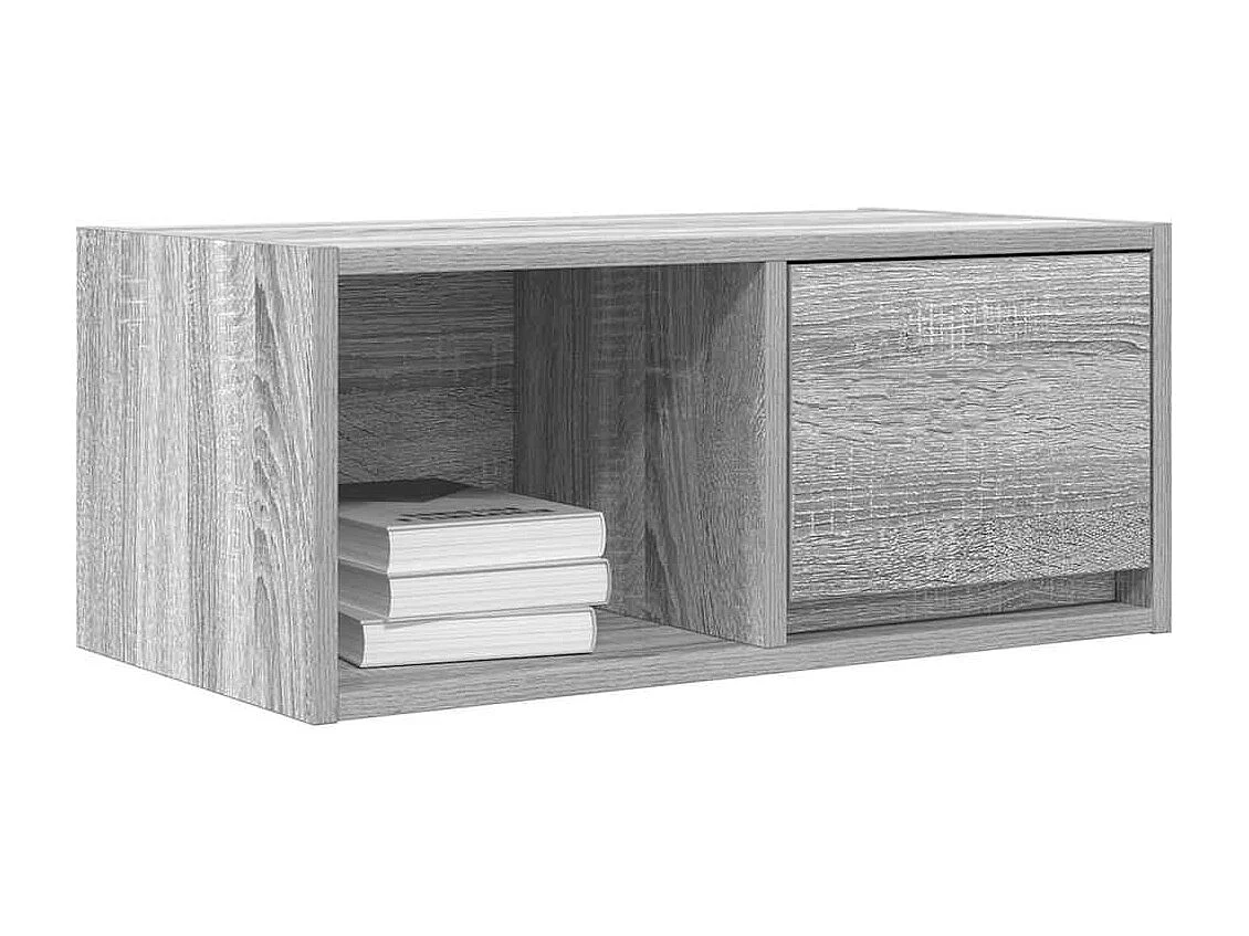 Berkfield TV Cabinet Grey Sonoma 60x31x25.5 cm Engineered Wood