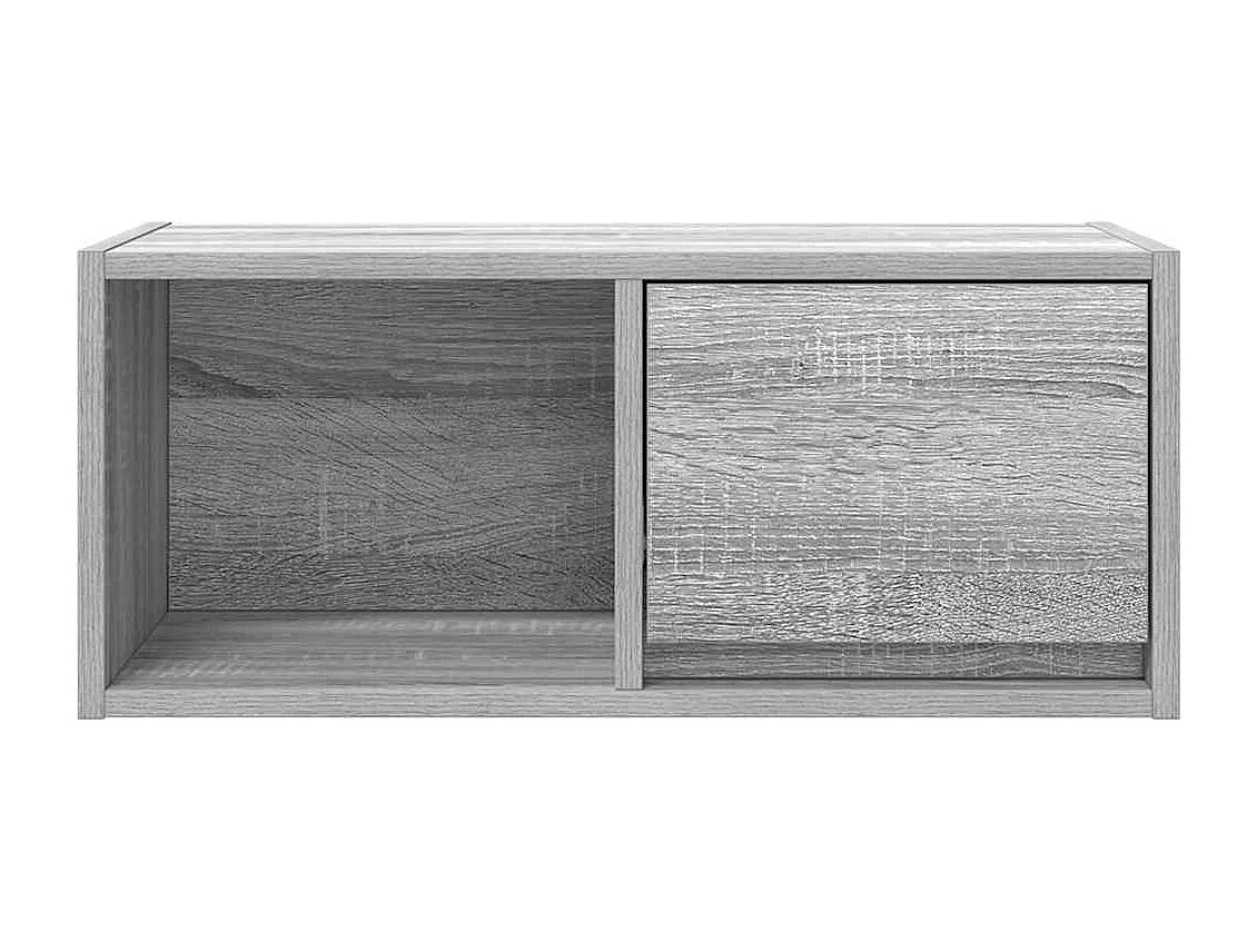 Berkfield TV Cabinet Grey Sonoma 60x31x25.5 cm Engineered Wood