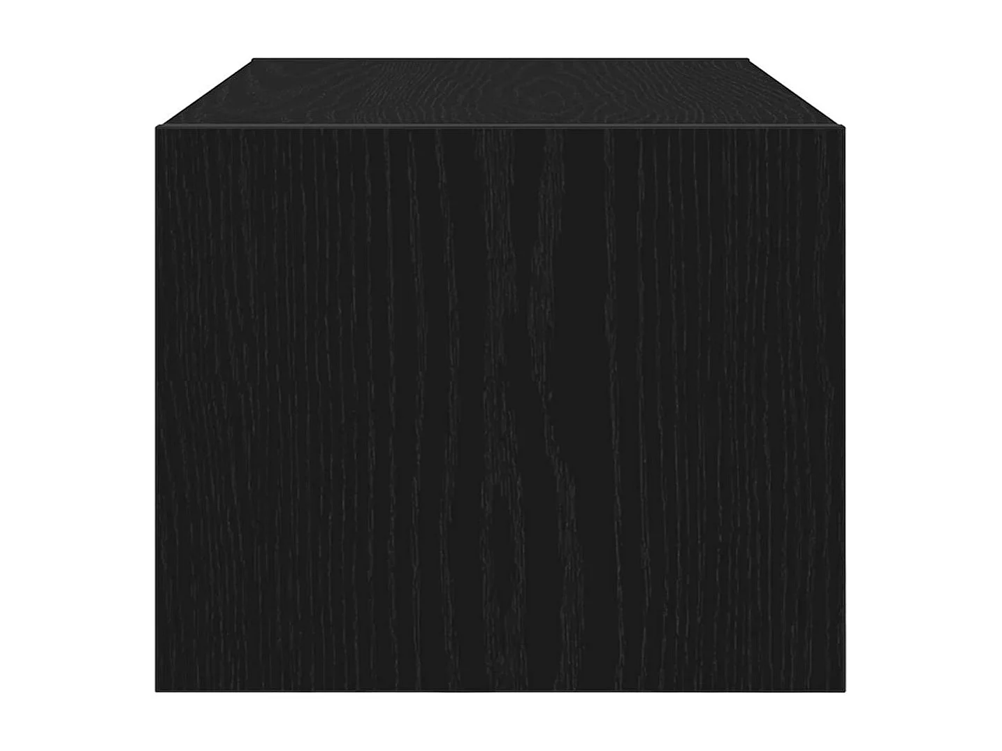 Berkfield TV Cabinet Black Oak 60x31x25.5 cm Engineered Wood