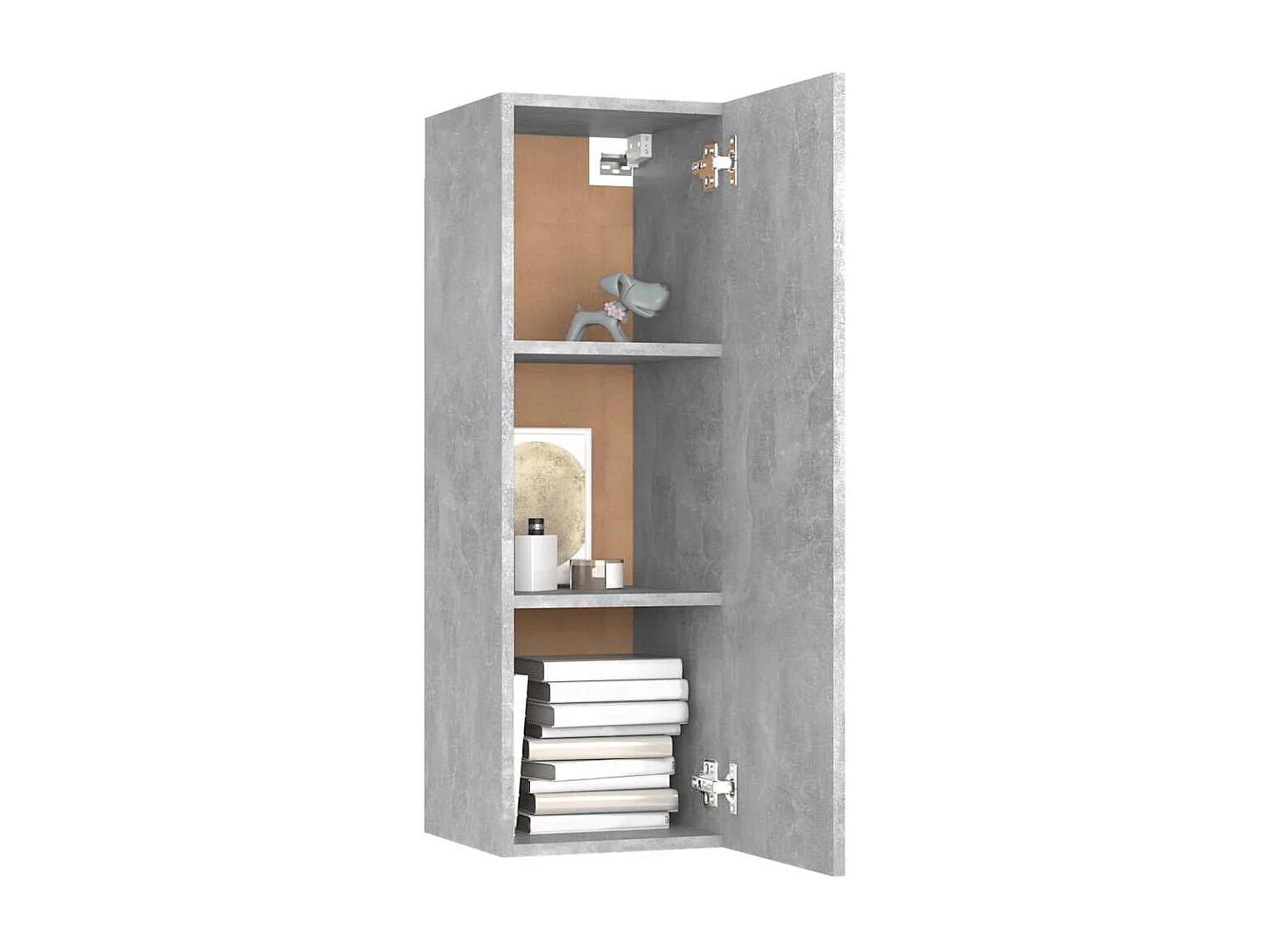Berkfield TV Cabinet Concrete Grey 30.5x30x90 cm Engineered Wood
