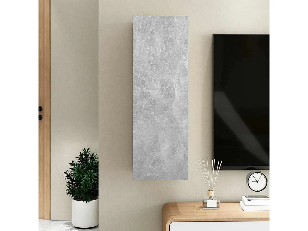 Berkfield TV Cabinet Concrete Grey 30.5x30x90 cm Engineered Wood