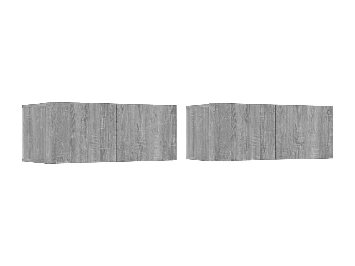 Berkfield 5 Piece TV Cabinet Set Grey Sonoma Engineered Wood