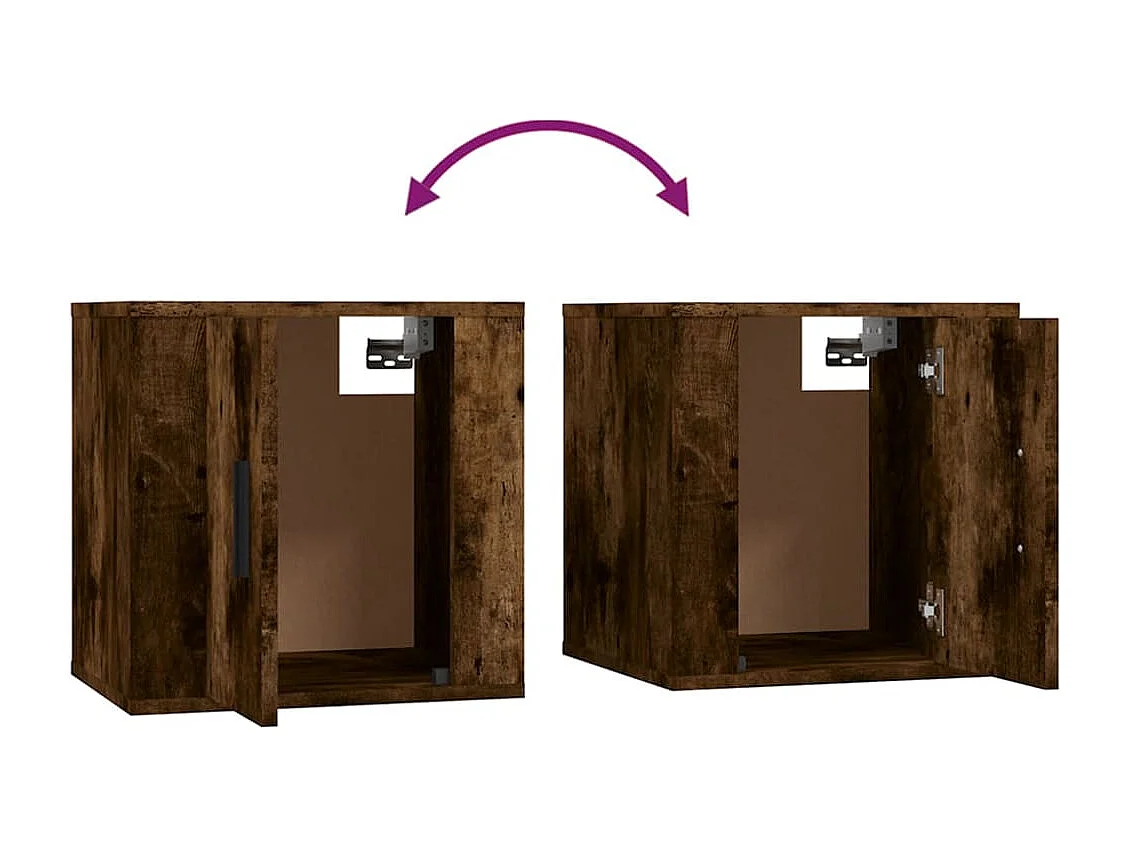 Berkfield 3 Piece TV Cabinet Set Smoked Oak Engineered Wood