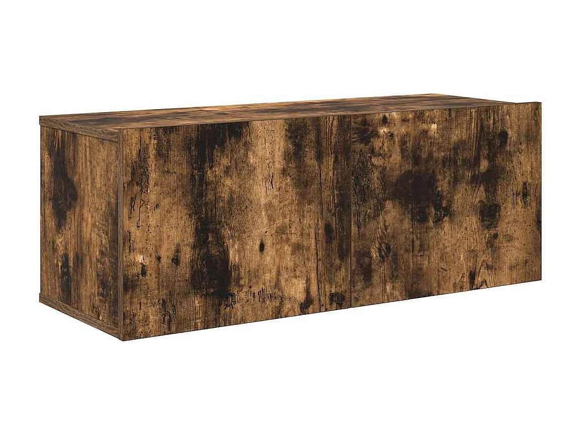 Berkfield 7 Piece TV Cabinet Set Smoked Oak Engineered Wood