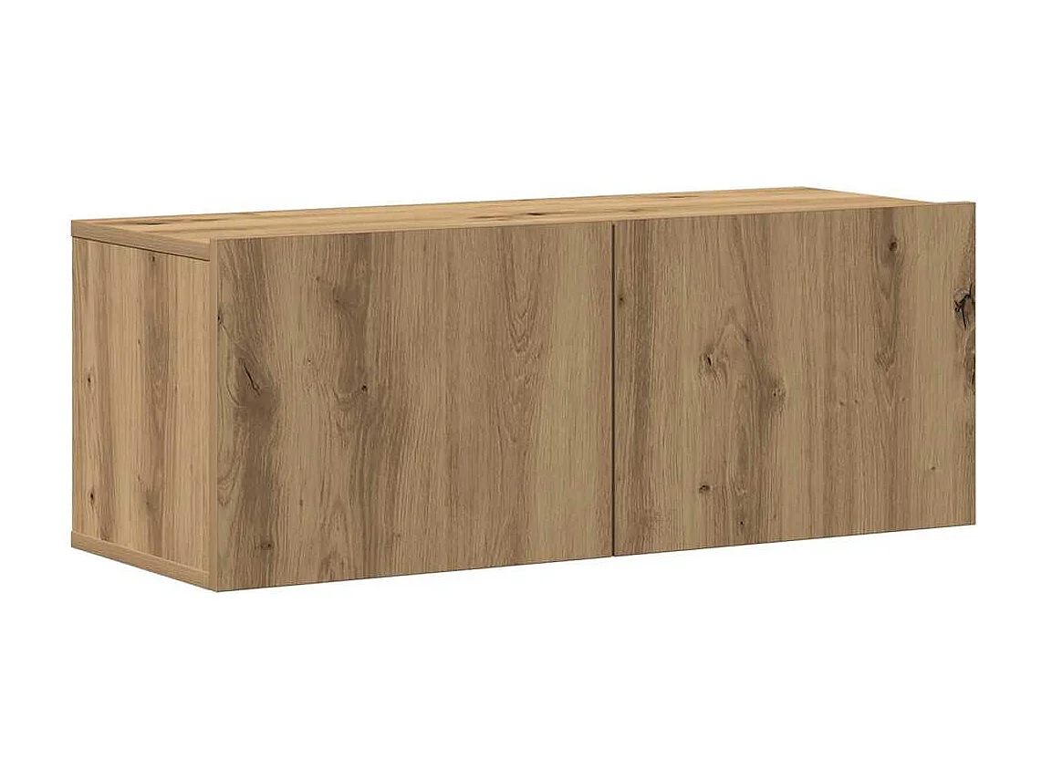 Berkfield 5 Piece TV Cabinet Set Wall-mounted Artisan Oak Engineered Wood