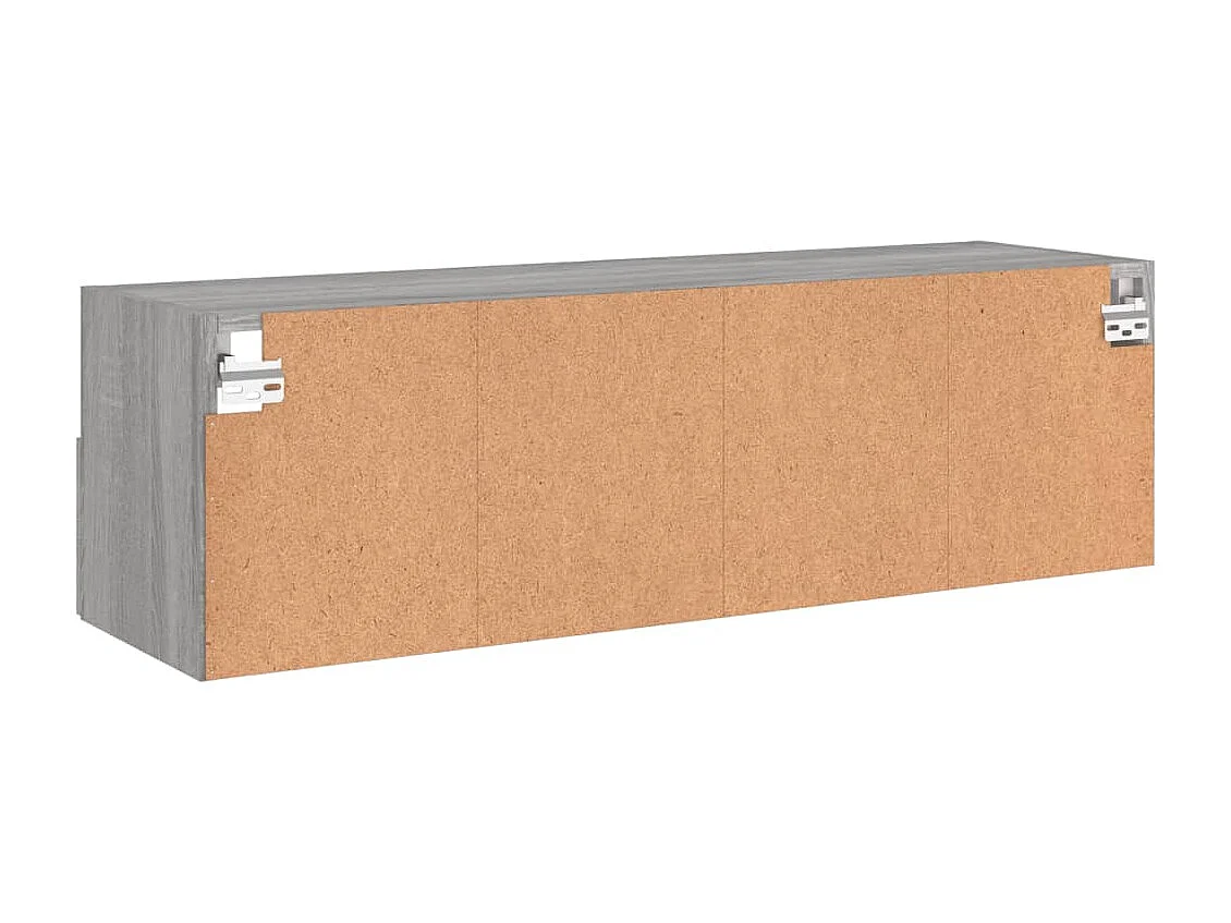 Berkfield TV Wall Cabinet Grey Sonoma 100x30x30 cm Engineered Wood