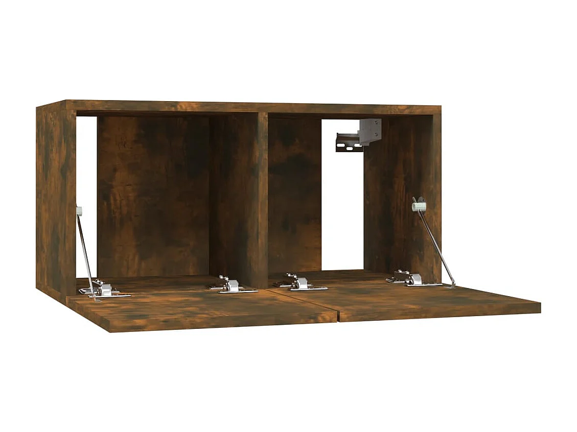 Berkfield 5 Piece TV Cabinet Set Smoked Oak Engineered Wood