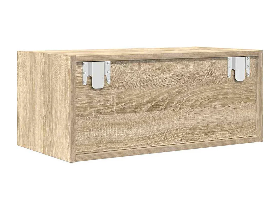 Berkfield TV Cabinet Sonoma Oak 60x31x25.5 cm Engineered Wood