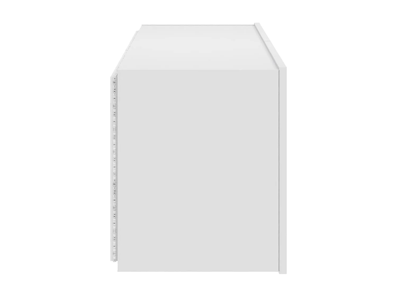 Berkfield TV Wall Cabinet with LED Lights White 100x35x41 cm