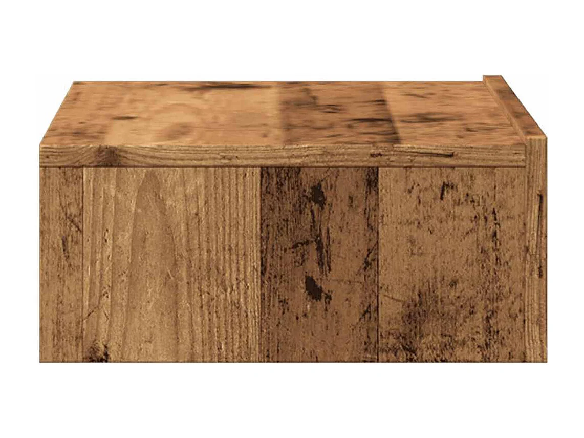 Berkfield TV Cabinet with LED Lights Old Wood 60x35x15.5 cm
