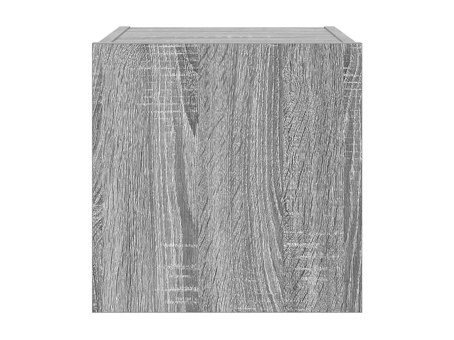 Berkfield TV Wall Cabinet with LED Lights Grey Sonoma 30.5x35x30 cm