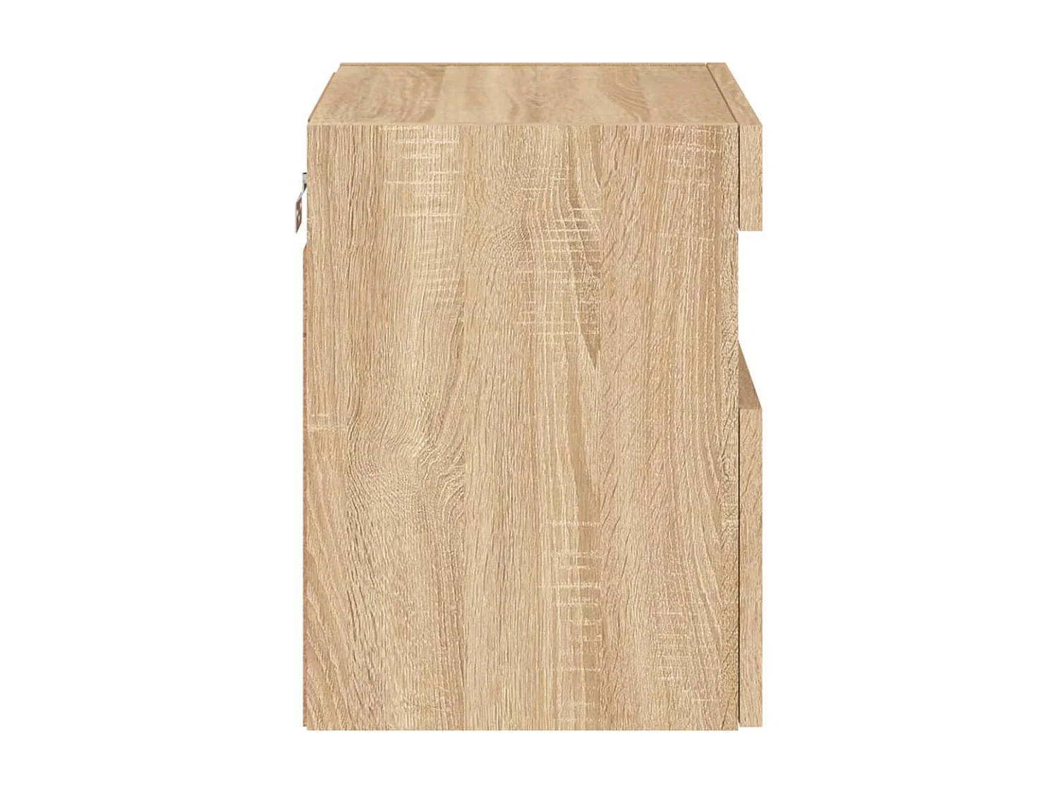 Berkfield TV Wall Cabinet with LED Lights Sonoma Oak 40x30x40 cm