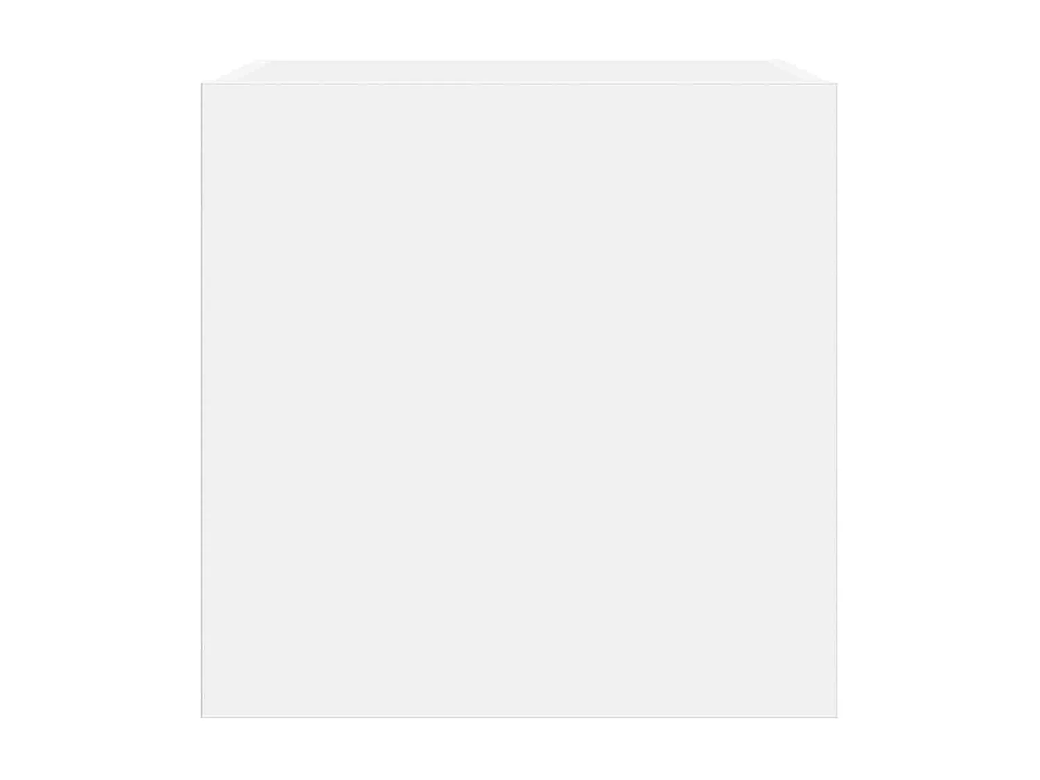 Berkfield TV Wall Cabinet with LED Lights White 40.5x35x40 cm