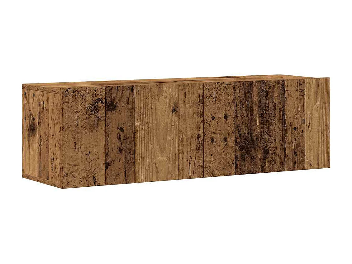 Berkfield 3 Piece TV Cabinet Set Wall-mounted Old Wood Engineered Wood
