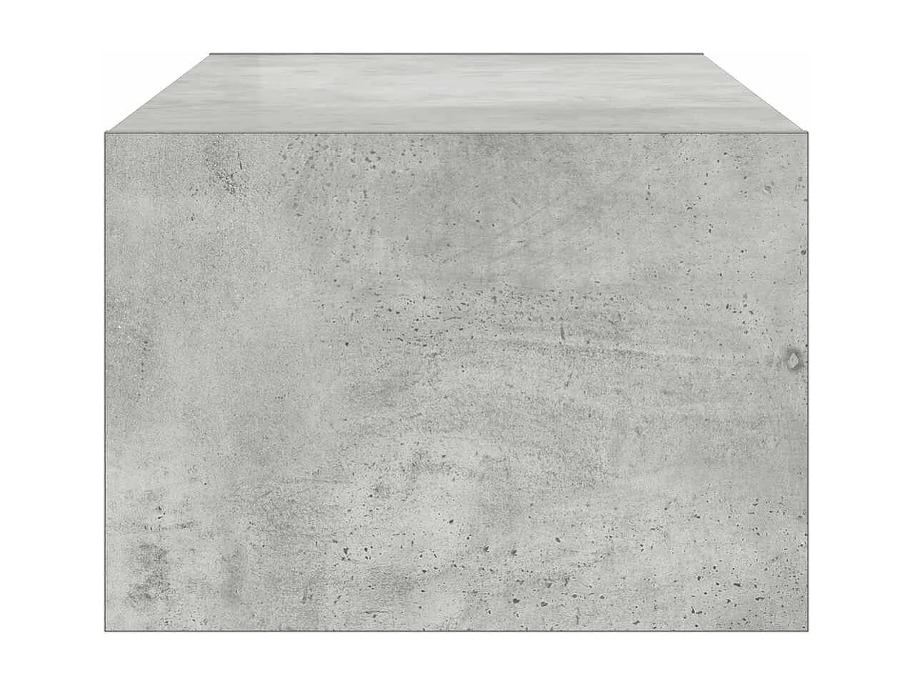 Berkfield TV Cabinet with LED Lights Concrete Grey 100X35.5x25 cm