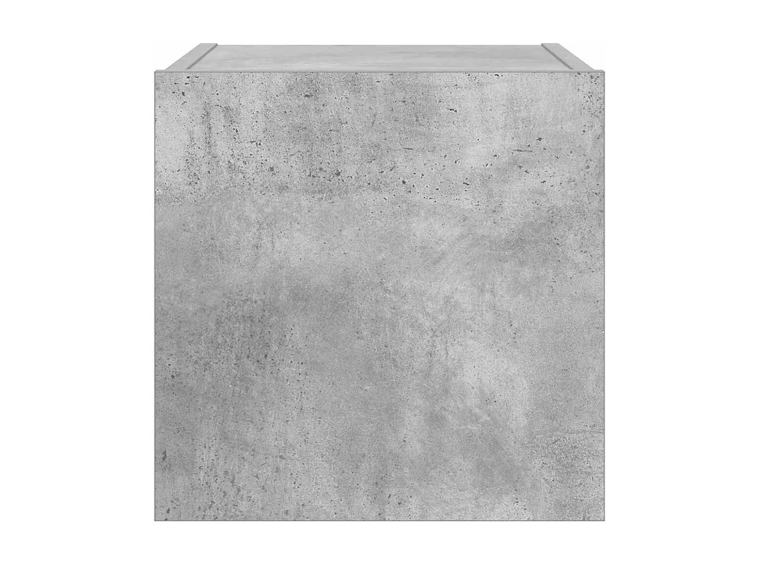 Berkfield TV Wall Cabinet with LED Lights Concrete Grey 30.5x35x30 cm