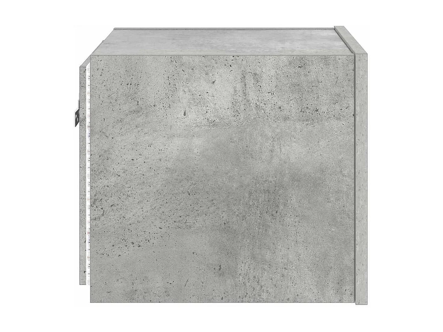 Berkfield TV Wall Cabinet with LED Lights Concrete Grey 30.5x35x30 cm
