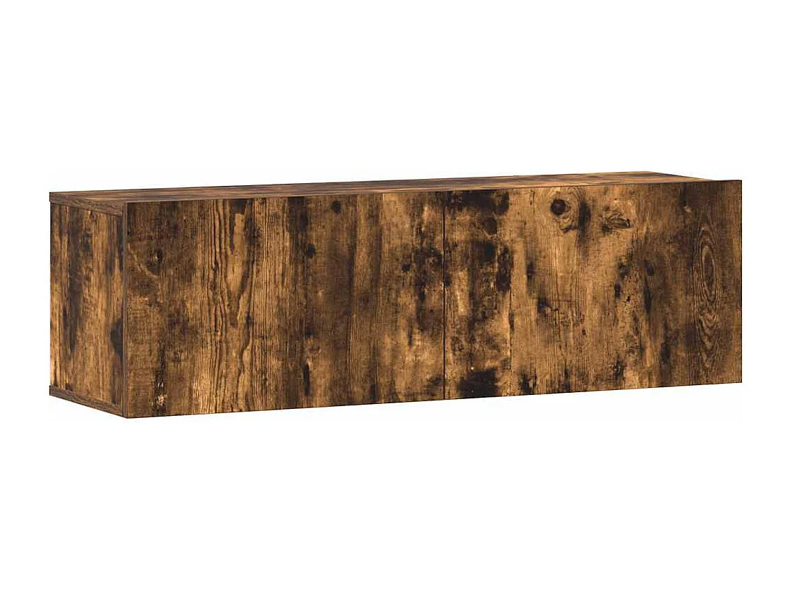 Berkfield 3 Piece TV Cabinet Set Smoked Oak Engineered Wood