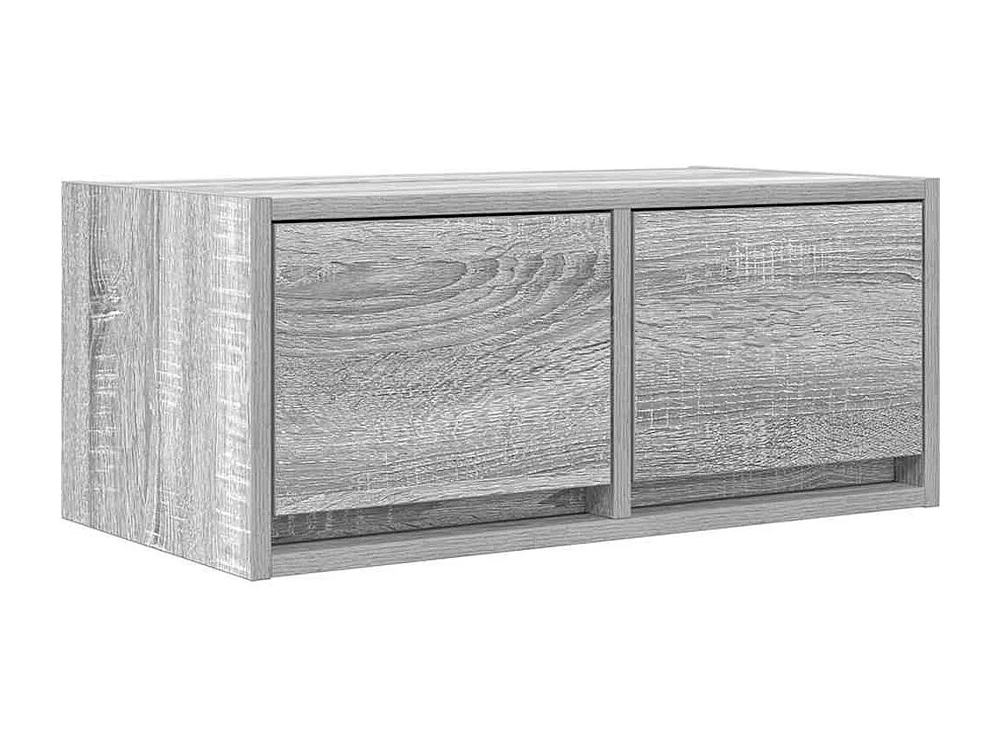Berkfield TV Cabinet Grey Sonoma 60x31x25.5 cm Engineered Wood