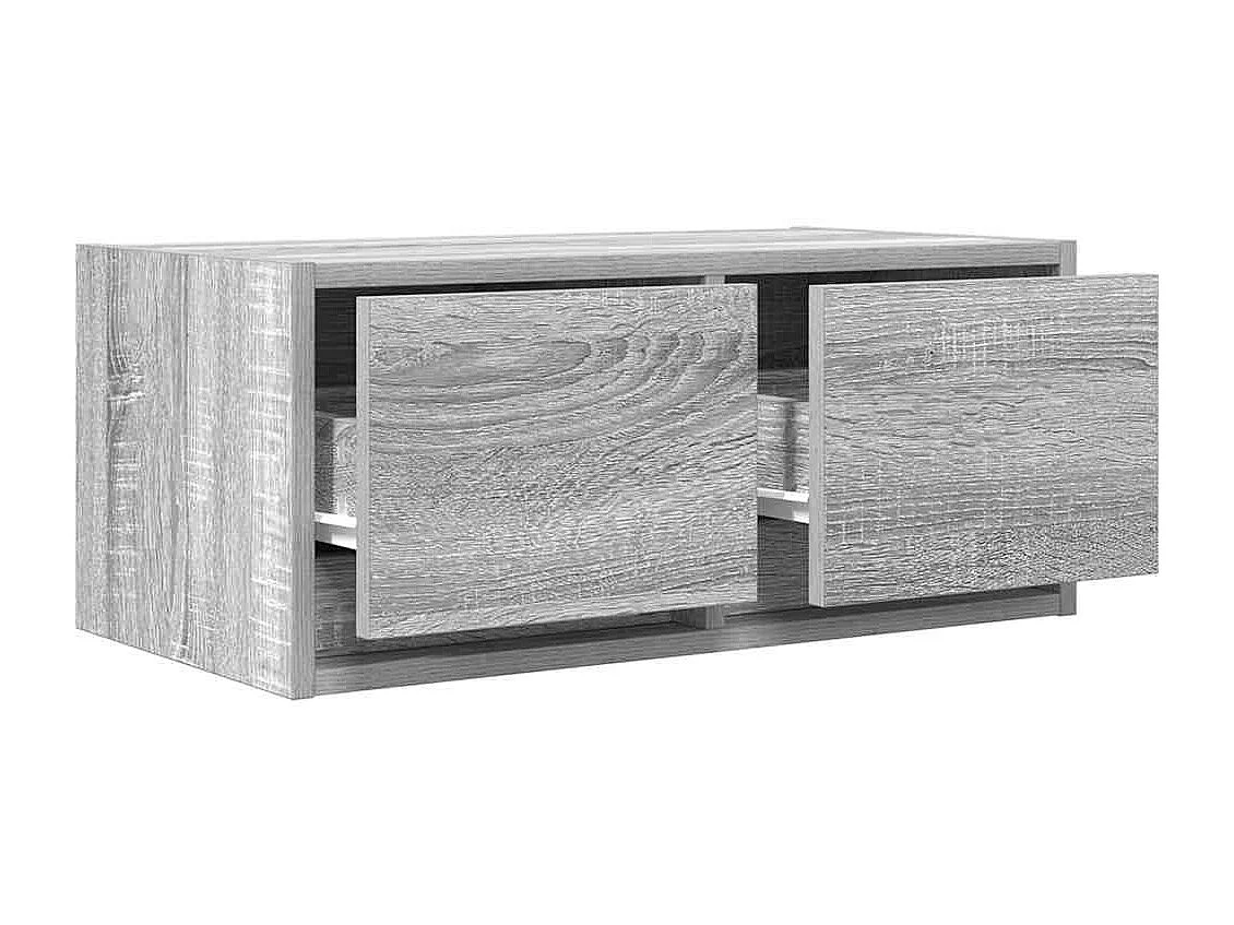 Berkfield TV Cabinet Grey Sonoma 60x31x25.5 cm Engineered Wood