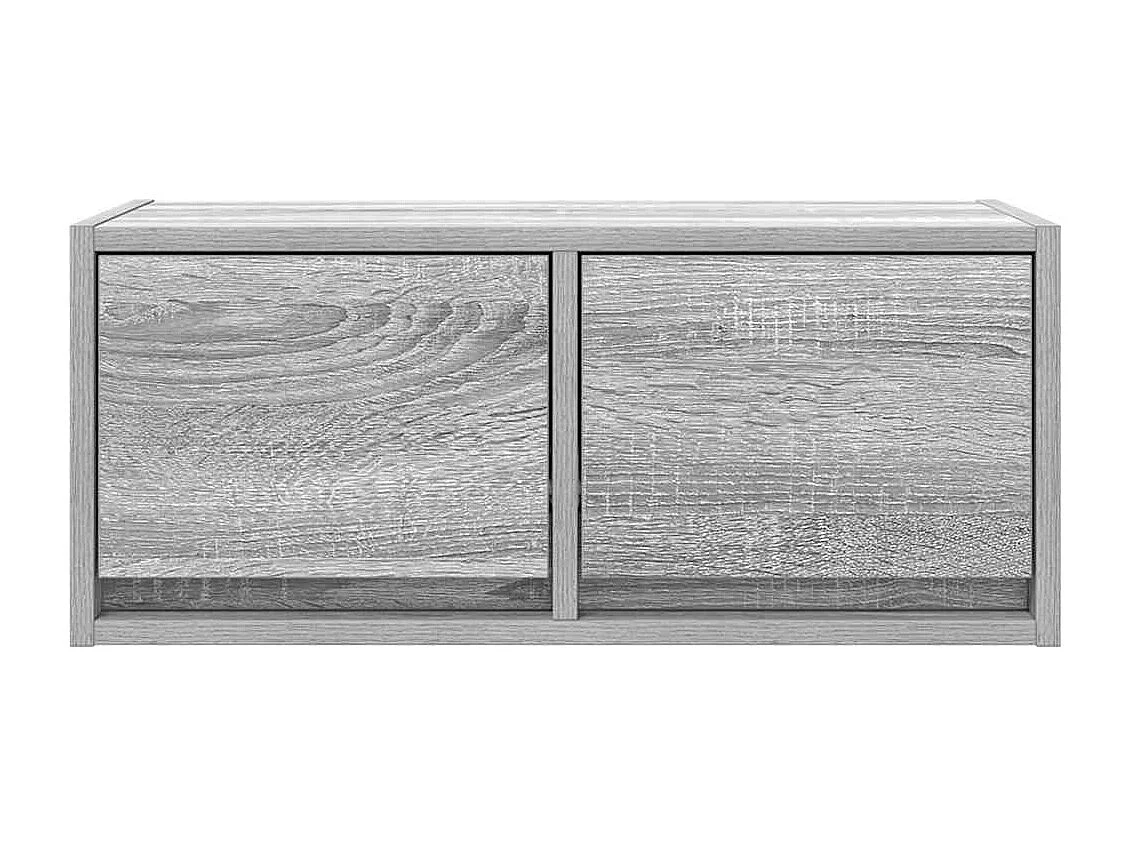 Berkfield TV Cabinet Grey Sonoma 60x31x25.5 cm Engineered Wood