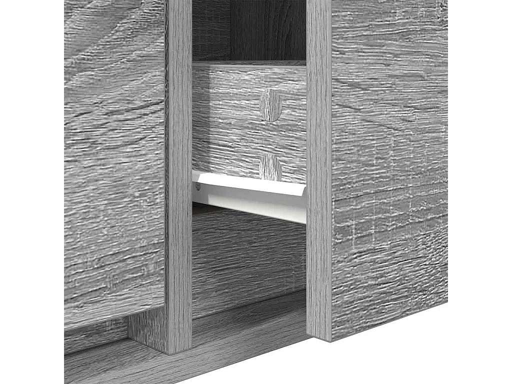 Berkfield TV Cabinet Grey Sonoma 60x31x25.5 cm Engineered Wood