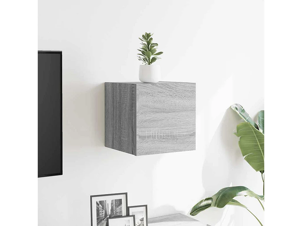 Berkfield Wall Mounted TV Cabinet Grey Sonoma 30.5x30x30 cm