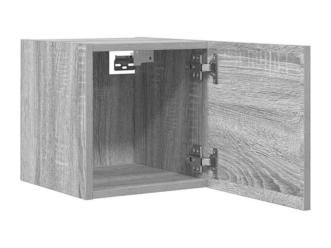 Berkfield Wall Mounted TV Cabinet Grey Sonoma 30.5x30x30 cm
