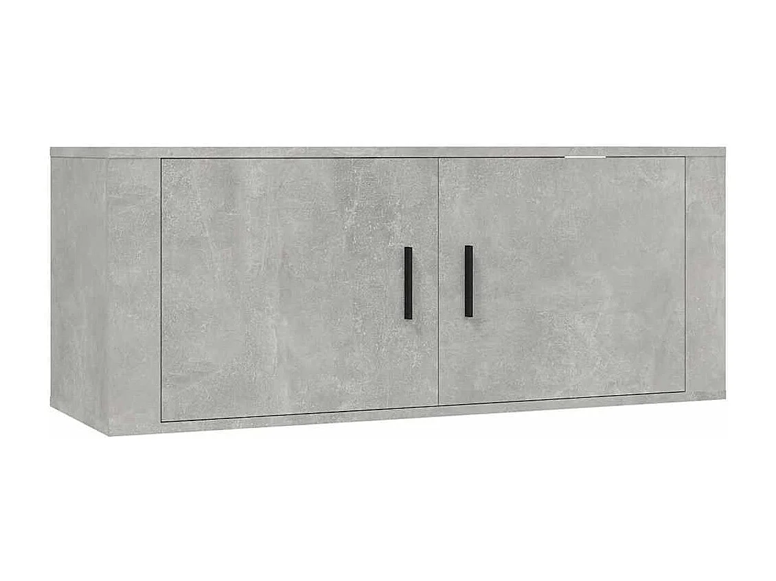 Berkfield 4 Piece TV Cabinet Set Concrete Grey Engineered Wood
