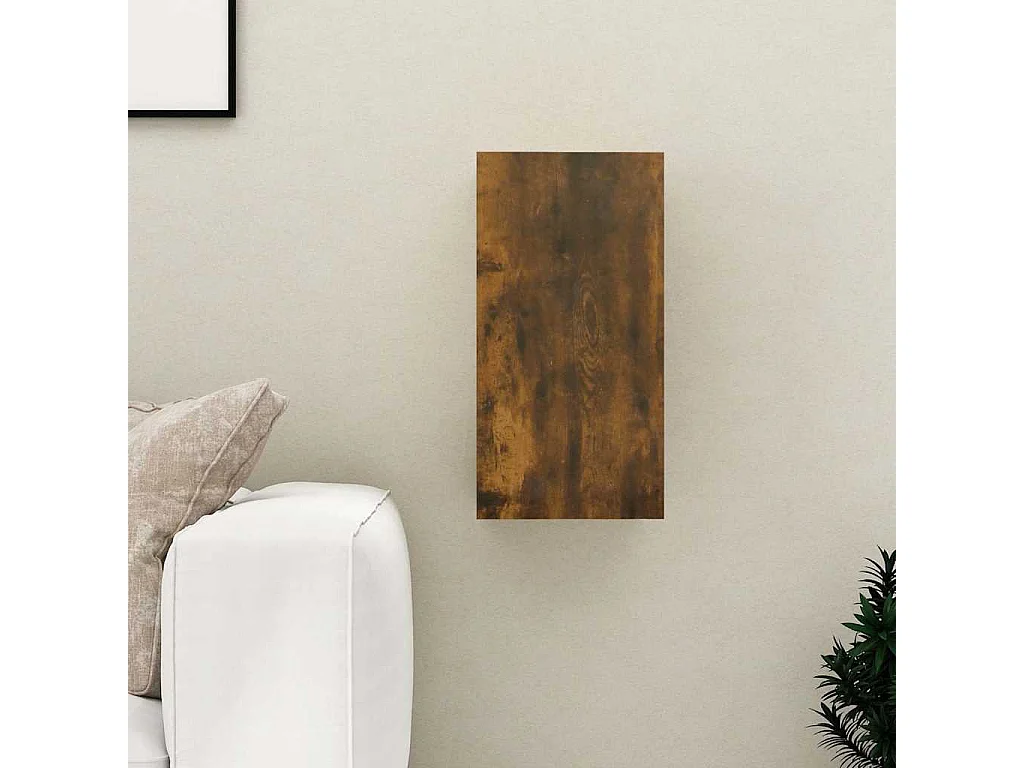 Berkfield TV Cabinet Smoked Oak 30.5x30x60 cm Engineered Wood
