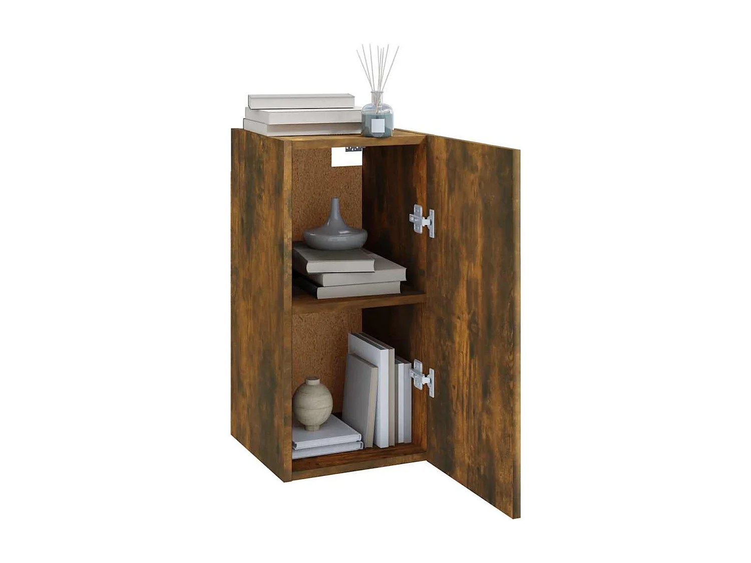 Berkfield TV Cabinet Smoked Oak 30.5x30x60 cm Engineered Wood