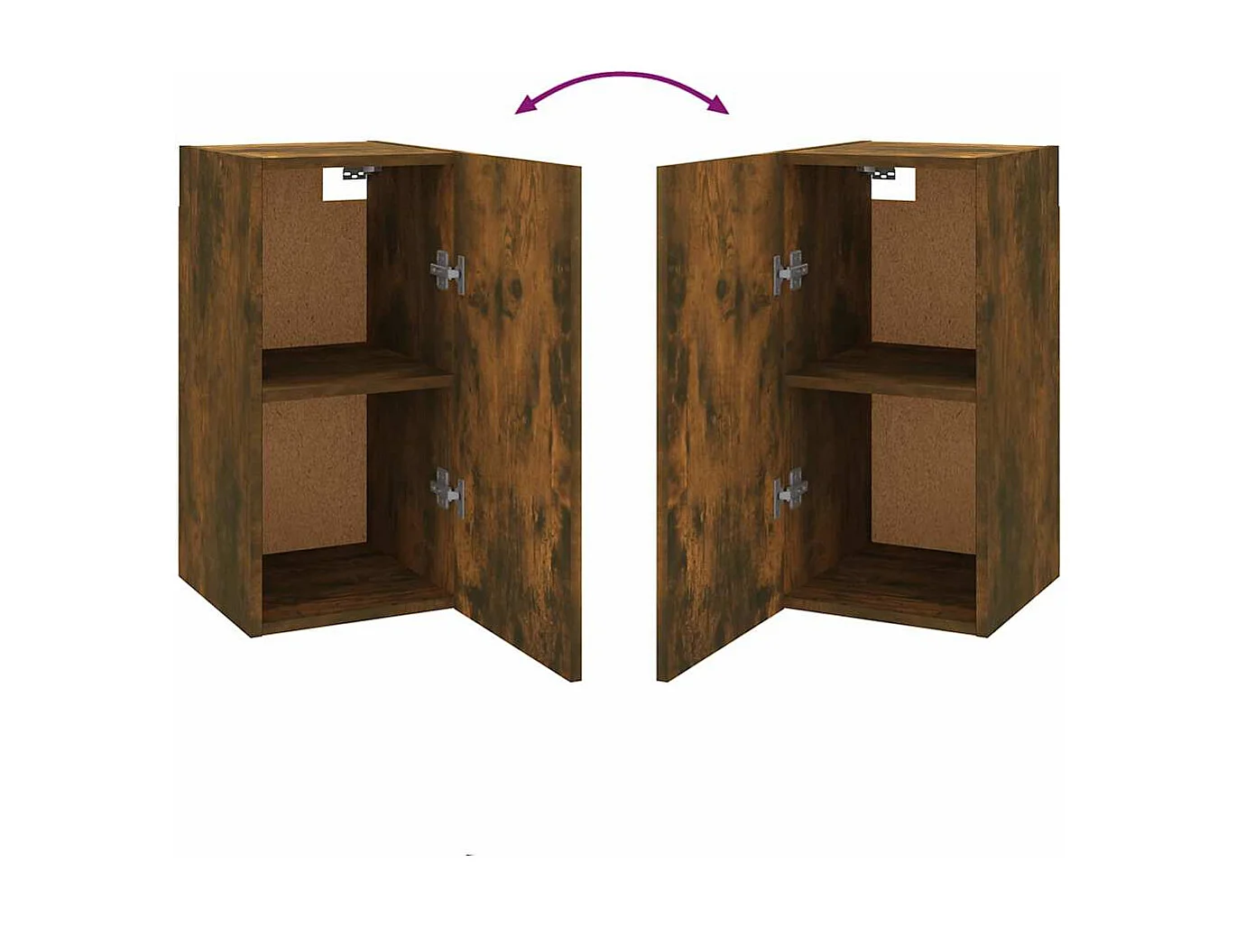 Berkfield TV Cabinet Smoked Oak 30.5x30x60 cm Engineered Wood