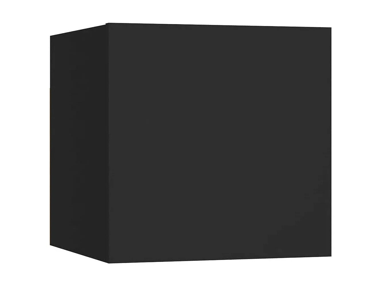 Berkfield 6 Piece TV Cabinet Set Black Engineered Wood