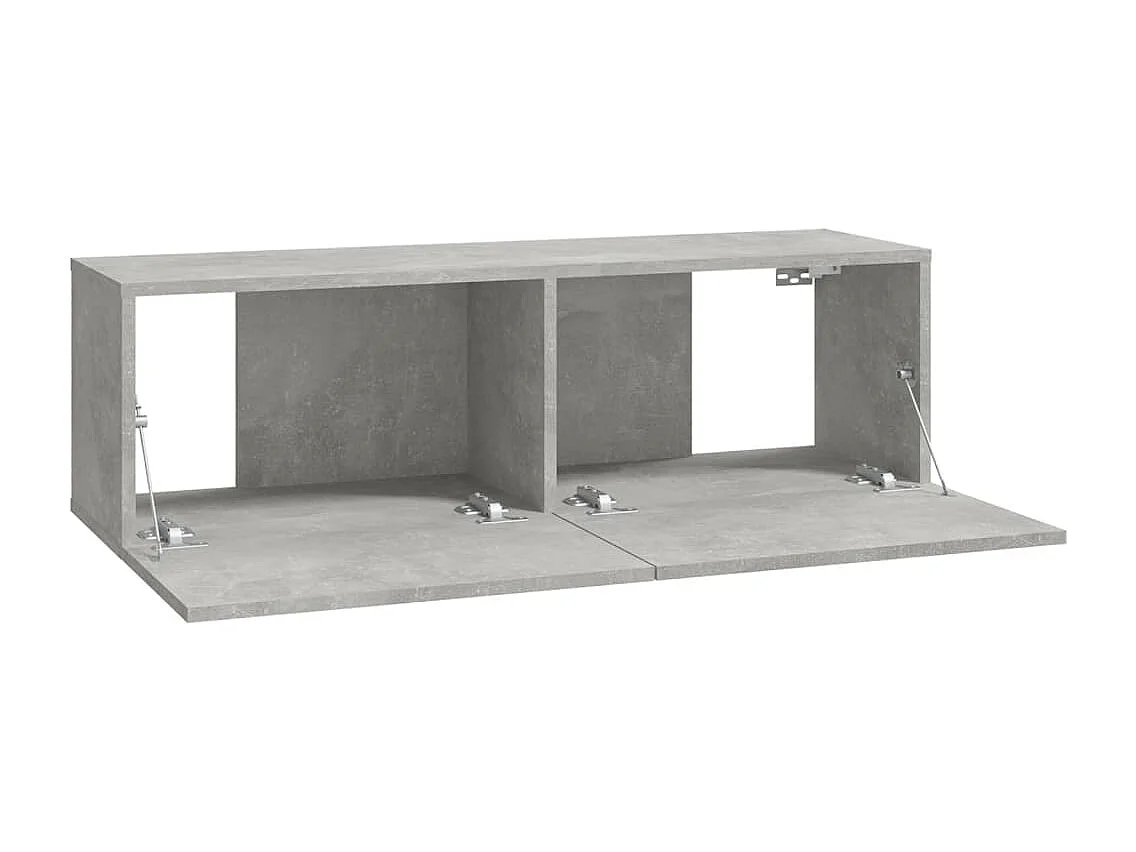 Berkfield 6 Piece TV Cabinet Set Concrete Grey Engineered Wood