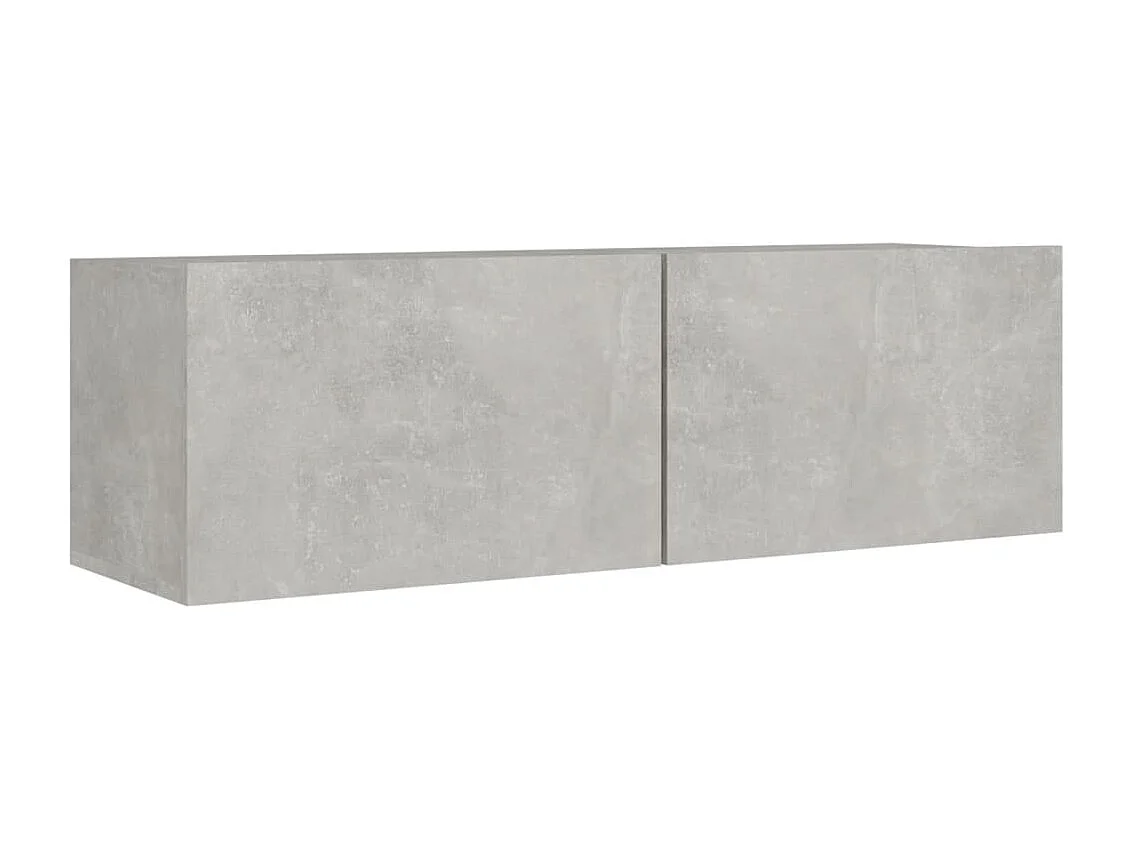 Berkfield 8 Piece TV Cabinet Set Concrete Grey Engineered Wood