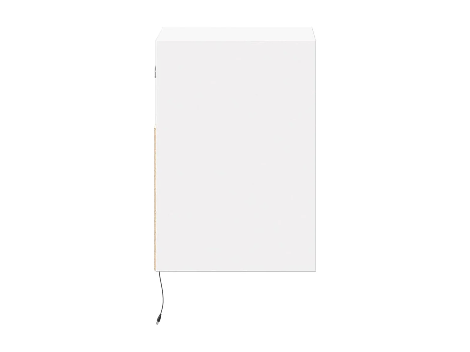 Berkfield TV Wall Cabinet with LED Lights White 41x31x45 cm