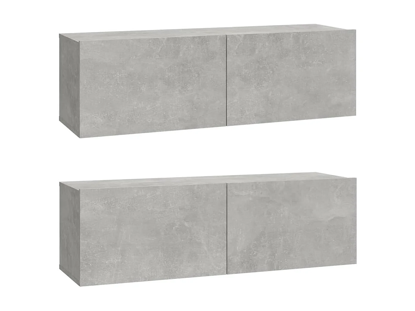 Berkfield 4 Piece TV Cabinet Set Concrete Grey Engineered Wood