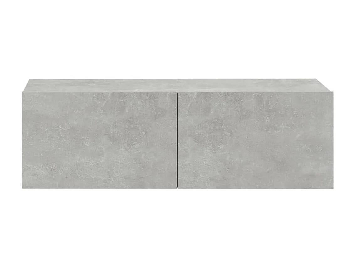 Berkfield 4 Piece TV Cabinet Set Concrete Grey Engineered Wood