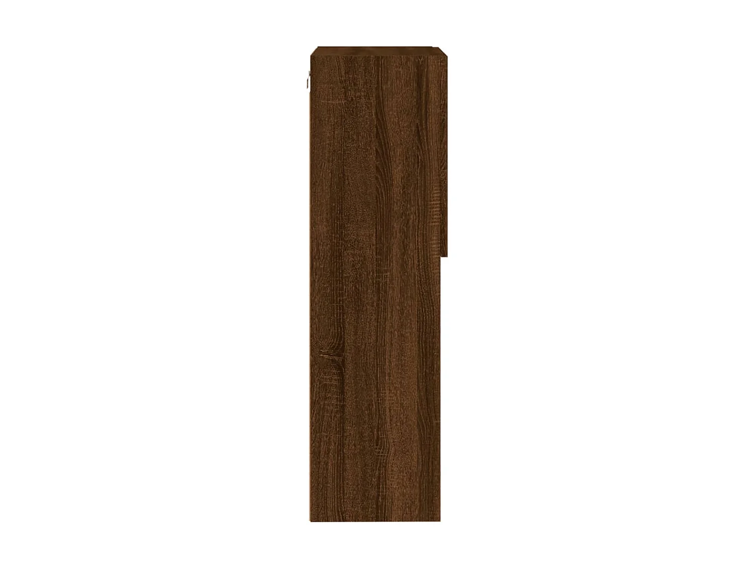 Berkfield TV Cabinet with LED Lights Brown Oak 40.5x30x102 cm