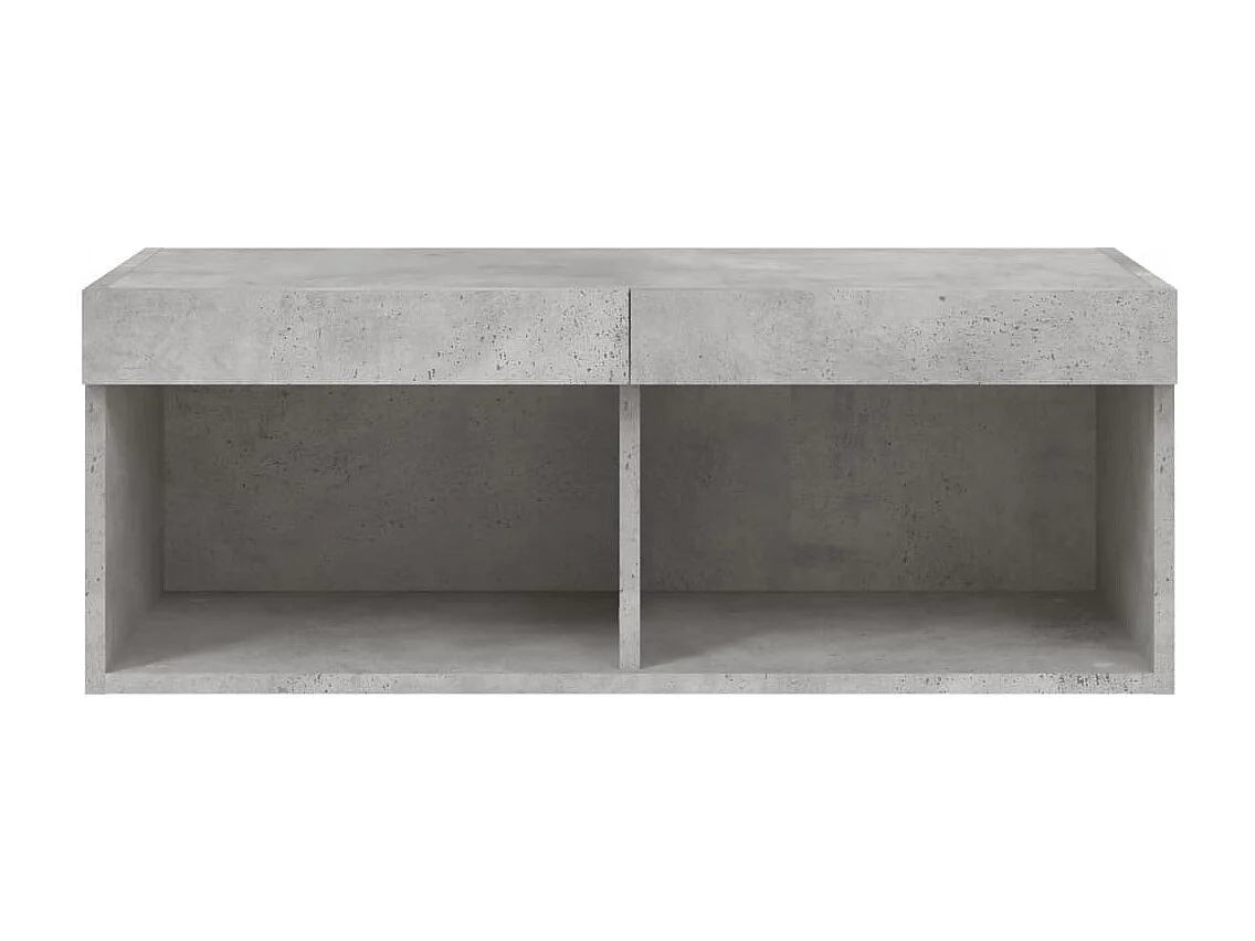 Berkfield TV Cabinet with LED Lights Concrete Grey 80x30x30 cm