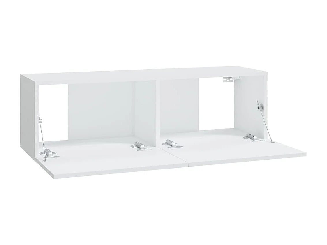 Berkfield Wall TV Cabinets 4 pcs White 100x30x30 cm