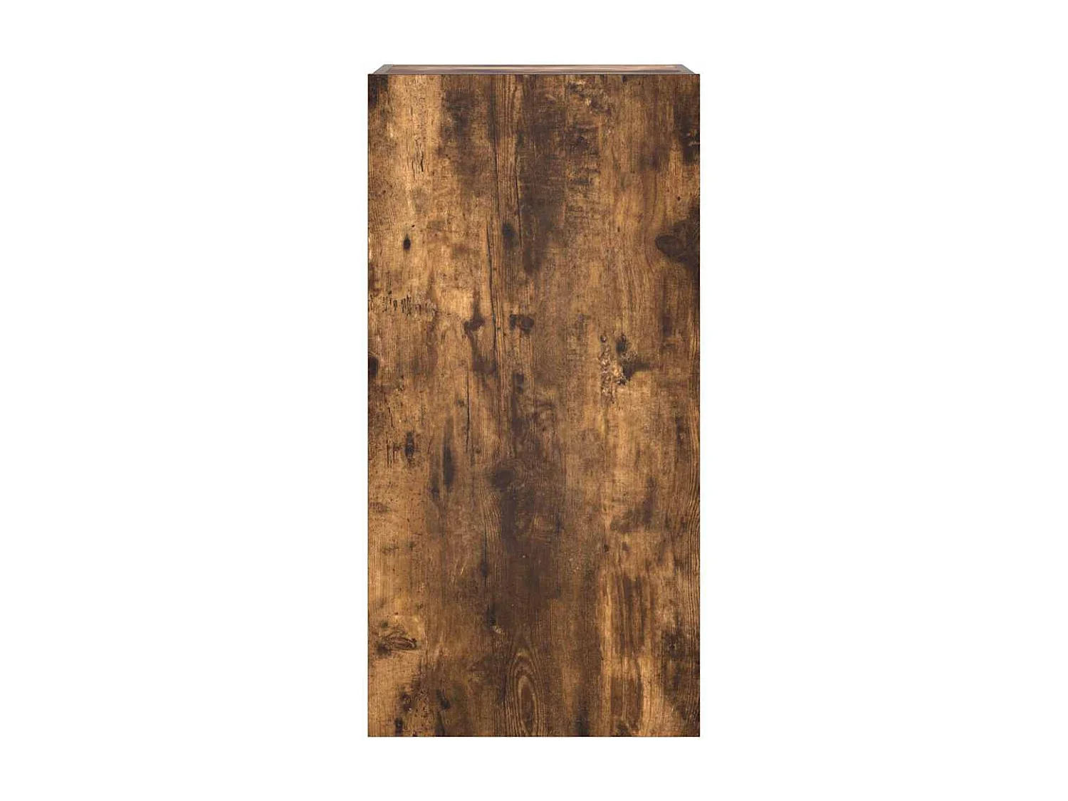 Berkfield TV Wall Cabinet with LED Lights Smoked Oak 40.5x35x80 cm