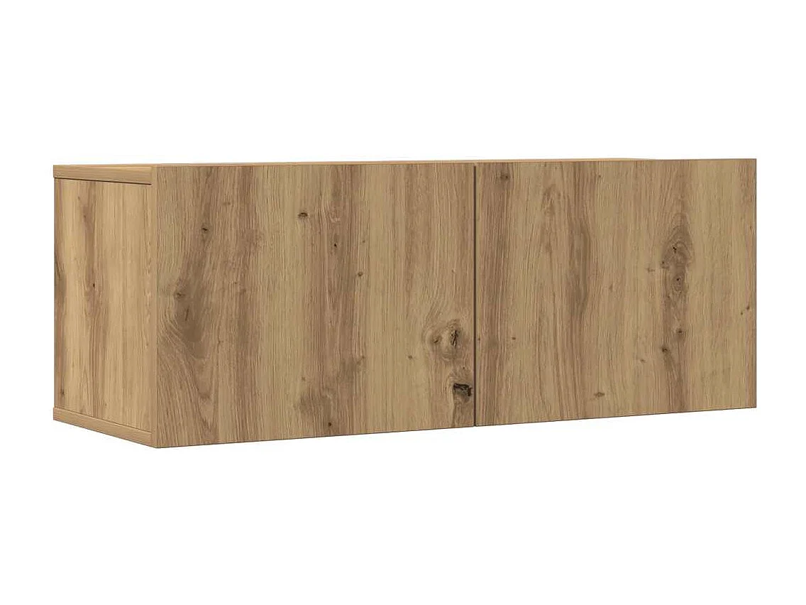 Berkfield 5 Piece TV Cabinet Set Wall-mounted Artisan Oak Engineered Wood