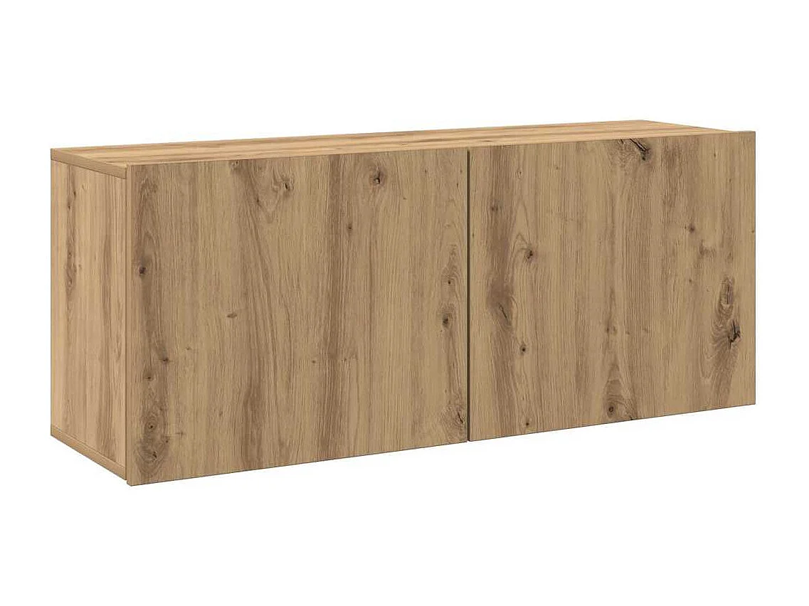 Berkfield TV Cabinet Wall-mounted Artisan Oak 100x30x41 cm