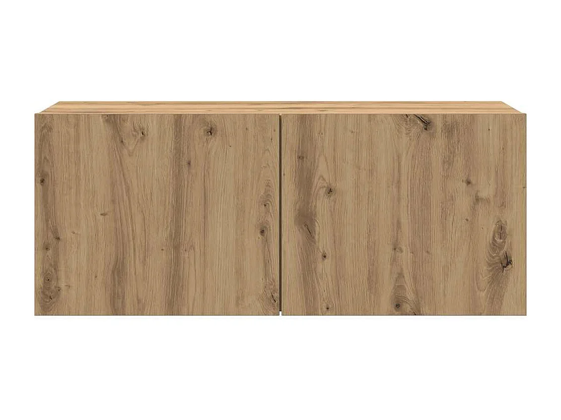 Berkfield TV Cabinet Wall-mounted Artisan Oak 100x30x41 cm